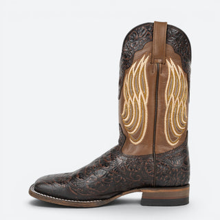 Bota Reyme 076-C Rameado Cherry Braza Cajeta Caballero