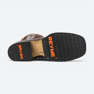 Bota Reyme 046 Grabado Avestruz Tabaco Neblina Café Caballero