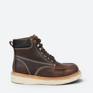 Bota Padilla 1305 Grisley Café Casco Termoplástico Caballero