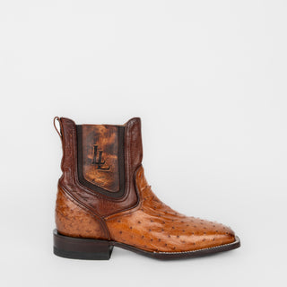 Botín Rio Grande Delfino Avestruz Coñac Caballero