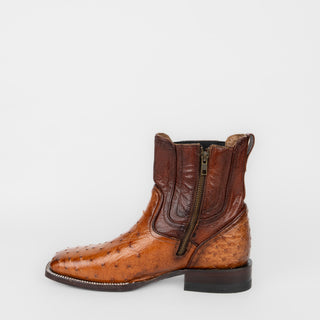 Botín Rio Grande Delfino Avestruz Coñac Caballero