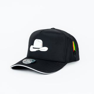Gorra Sombrero Blanco 10000X Negro