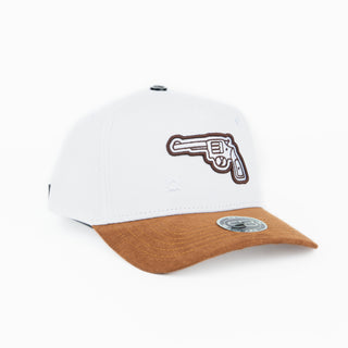 Gorra Sombrero Blanco La 22 Kaki Gamuza