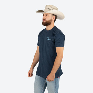 Playera Kimes Ranch Heavy Text Midnight Navy Caballero