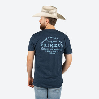Playera Kimes Ranch Heavy Text Midnight Navy Caballero