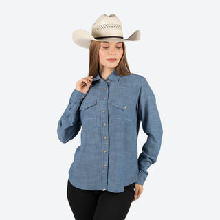 Camisa Kimes Ranch Lacy Blue Dama