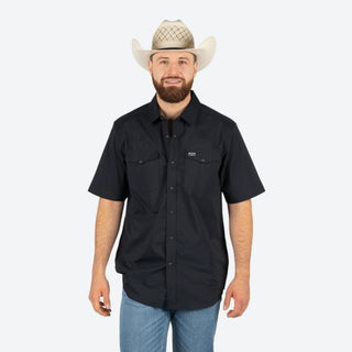 Camisa Kimes Ranch Rio Short Sleeve Black Caballero