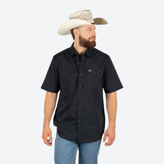 Camisa Kimes Ranch Rio Short Sleeve Black Caballero