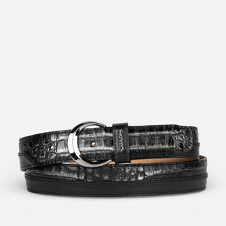 Cinturón Cuadra Fuscus Belly Metallic Negro Caballero