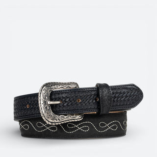 Cinturón Chicho Grabado Tejido Negro Niño