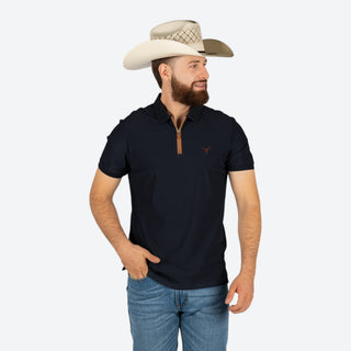 Playera Polo Rodeo Marino Caballero