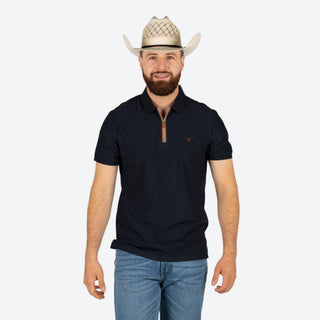 Playera Polo Rodeo Marino Caballero