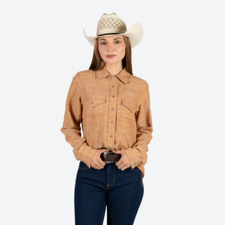 Camisa Kimes Ranch Lacy Tabacco Dama