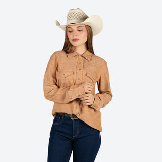 Camisa Kimes Ranch Lacy Tabacco Dama