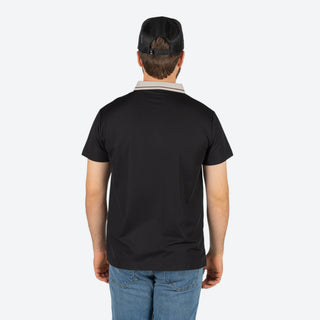 Playera Polo Negro Beige Caballero