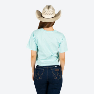 Blusa Kimes Ranch Doing Cowgirl Stuff Mint Dama