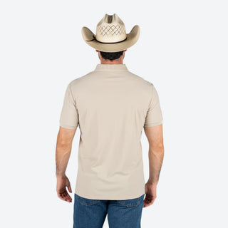 Playera Polo Rodeo Beige Kaki Caballero