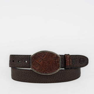 Cinturón Martelli Alligator Choco Caballero