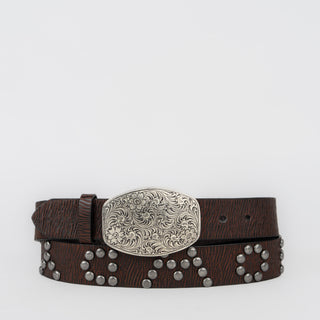 Cinturón Nocona Estoperoles Choco Dama