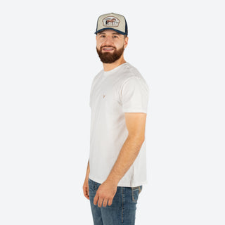 Playera Rodeo Blanco Liso Caballero