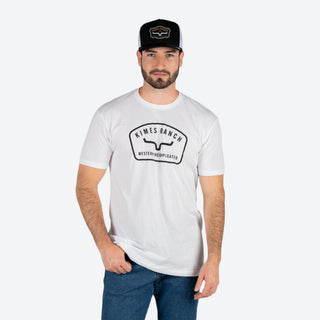 Playera Kimes Ranch Hudson White Caballero