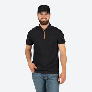 Playera Polo Rodeo Negro Caballero