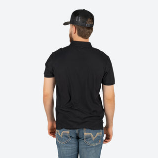 Playera Polo Rodeo Negro Caballero
