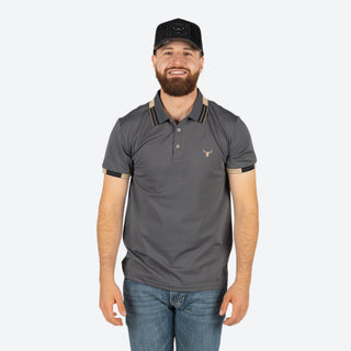 Playera Polo Rodeo Charcoal Caballero