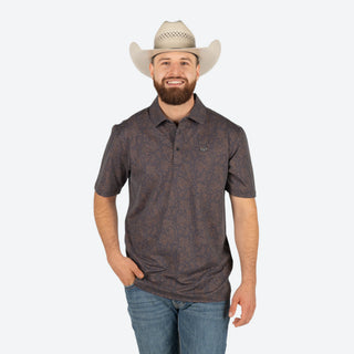 Playera Polo Kimes Ranch Burel Black Caballero