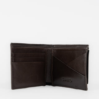 Billetera Cuadra Elefante Café Caballero