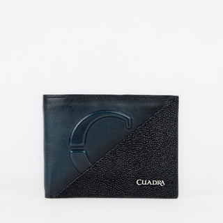 Billetera Cuadra Mantarraya Negro Caballero