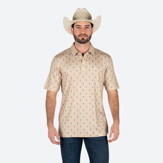 Playera Polo Kimes Ranch Bartram Natural Caballero