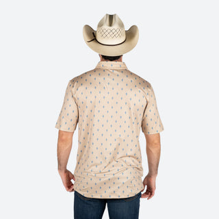 Playera Polo Kimes Ranch Bartram Natural Caballero