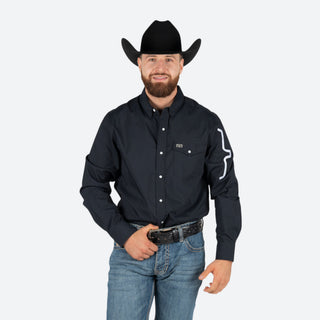 Camisa Kimes Ranch Talbott Black Caballero