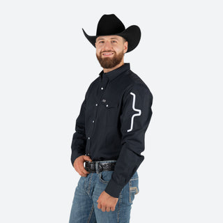 Camisa Kimes Ranch Talbott Black Caballero