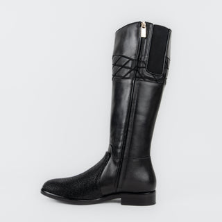 Bota Franco Cuadra Mantarraya Novillo Lanu Negro Dama