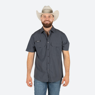 Camisa McAllen Gris Cuadro Caballero