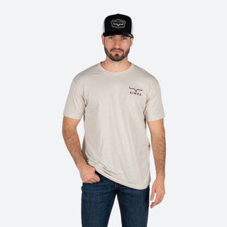 Playera Kimes Ranch Heavy Text Natural Caballero