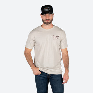 Playera Kimes Ranch Heavy Text Natural Caballero