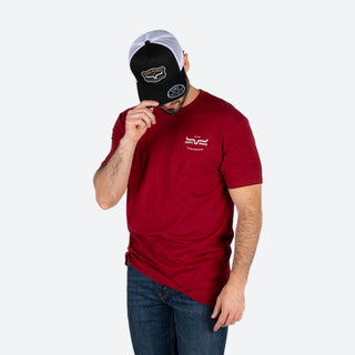 Playera Kimes Ranch Old West Cardinal Caballero