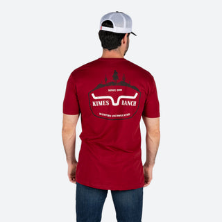 Playera Kimes Ranch Old West Cardinal Caballero