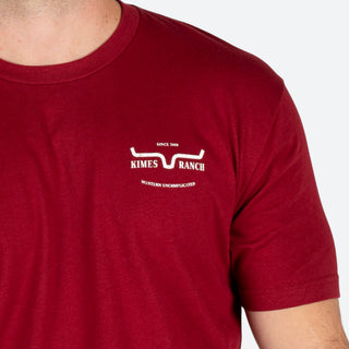 Playera Kimes Ranch Old West Cardinal Caballero