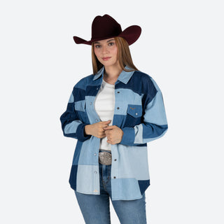 Sobrecamisa Kimes Ranch Olly Indigo Dama