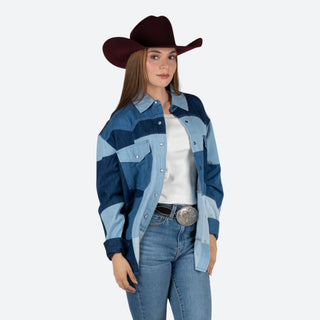 Sobrecamisa Kimes Ranch Olly Indigo Dama