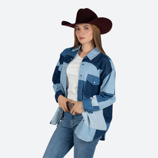 Sobrecamisa Kimes Ranch Olly Indigo Dama