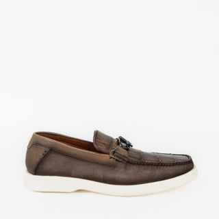 Zapatos Franco Cuadra Niloticus Becerro Ante Gris Caballero