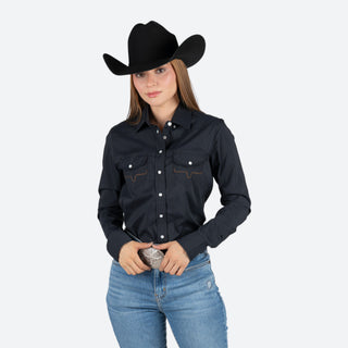 Camisa Kimes Ranch Skeeter Black Dama