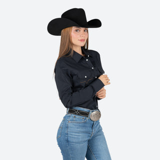 Camisa Kimes Ranch Skeeter Black Dama