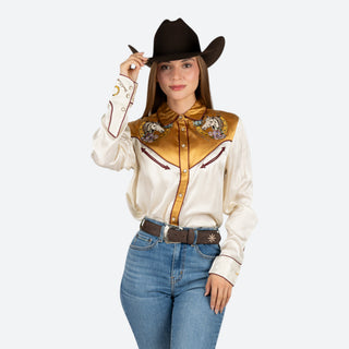 Camisa Kimes Ranch Merada Soft Gold Dama