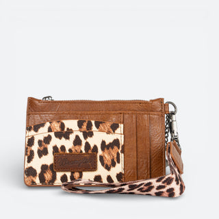 Cartera Wrangler Animal Print Café Dama